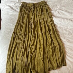 Seadog Designs Wild Horses Maxi skirt - Baja (moss green) XL NWOT